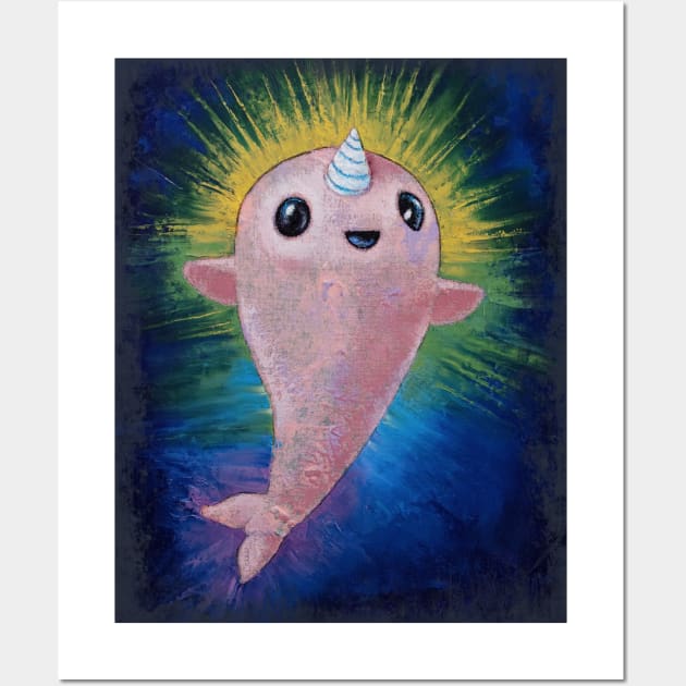 Baby Narwhal Wall Art by creese